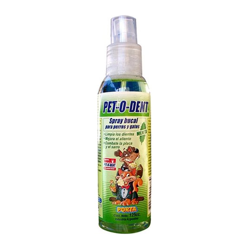 Spray Bucal Pet-o-dent 125 Cc Porta L.m.s
