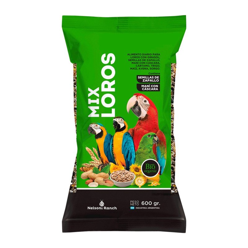 Semilla Mezcla Loros 600 g N.ranch