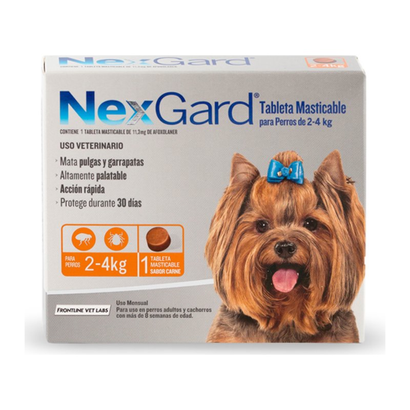 Comprimido Nexgard Perro 02-04 kg Merial