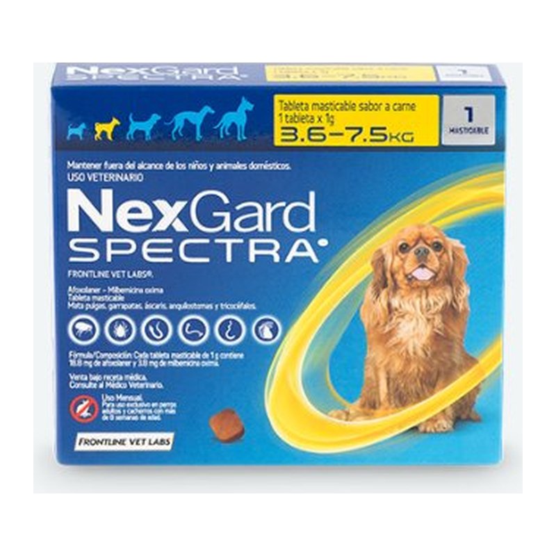 Comprimido Nexgard Spectra 03.5-7.5 kg