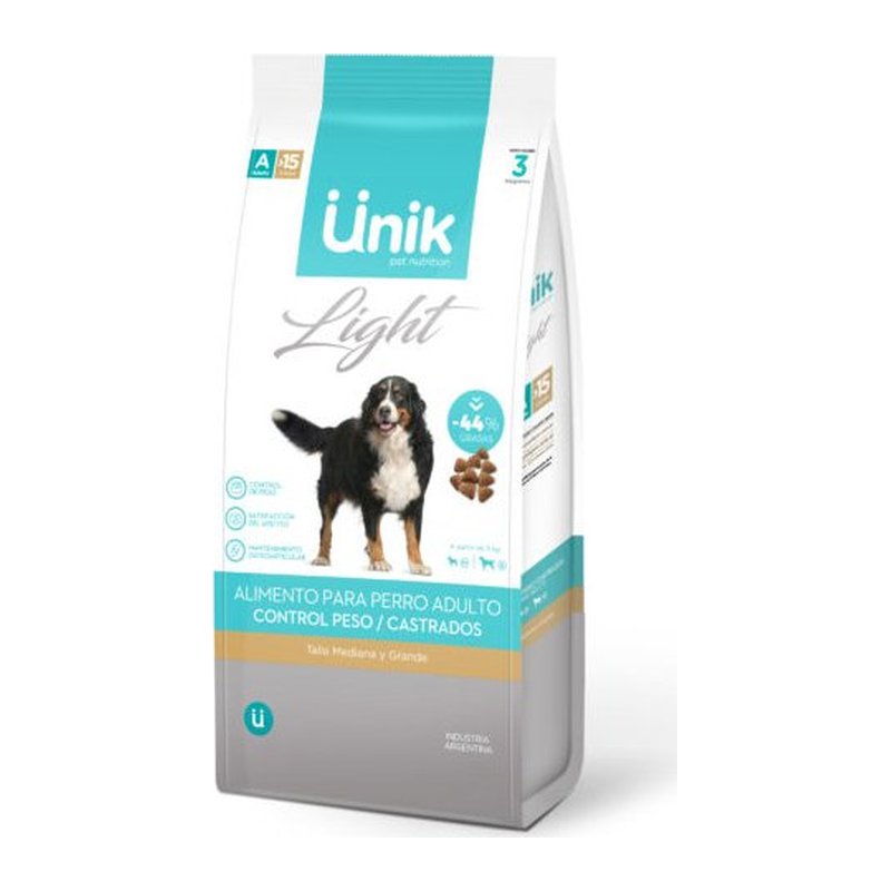 Unik Perro Adulto Med-grande Light 3kg