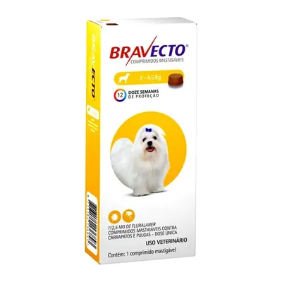 Comprimido Bravecto Perro 02-4,5 kg
