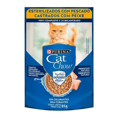 Cat Chow .pouch Gato Adulto Pescado 85g